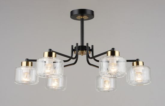 6834/6 BK+COP (1) Люстра (RL) #