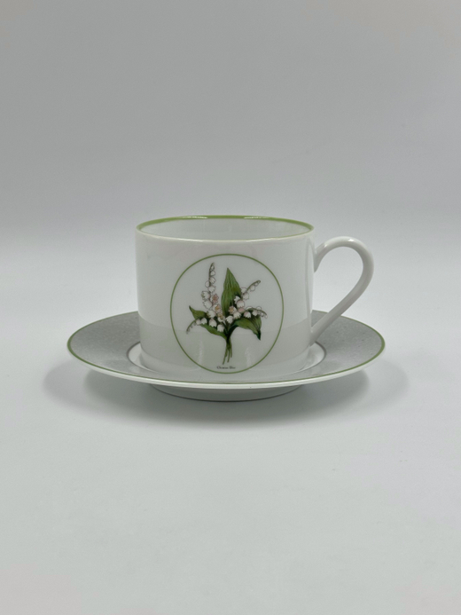 Чайная пара Ландыши Christian Dior (трещина)