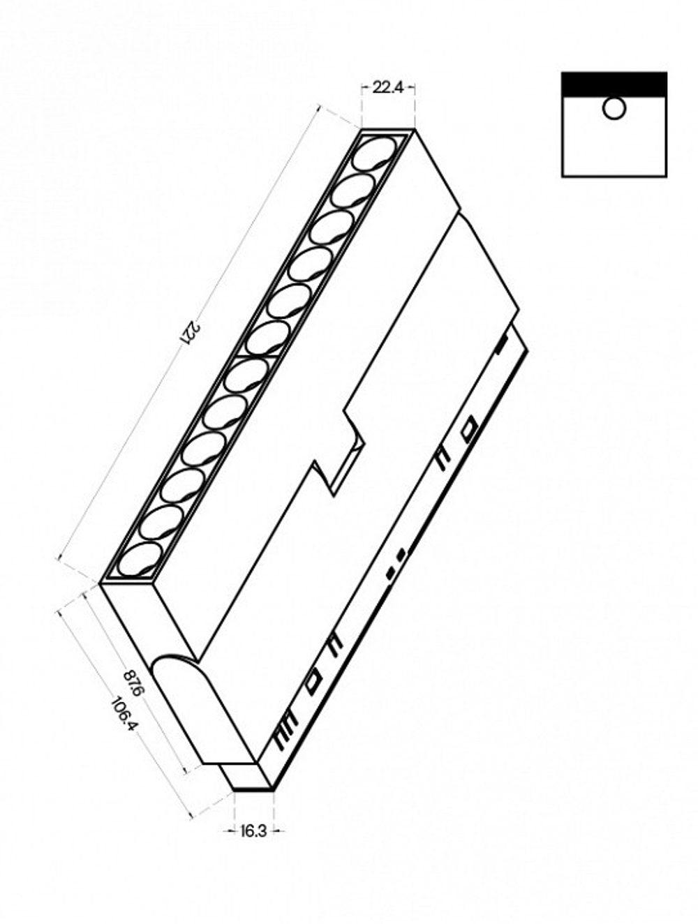 Трековый светильник Maytoni Technical TR033-2-12W3K-B