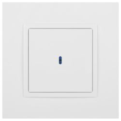 Выключатель ЭРА Elegance 14-1102-01М с подсветкой, 10АХ-250В, белый матовый