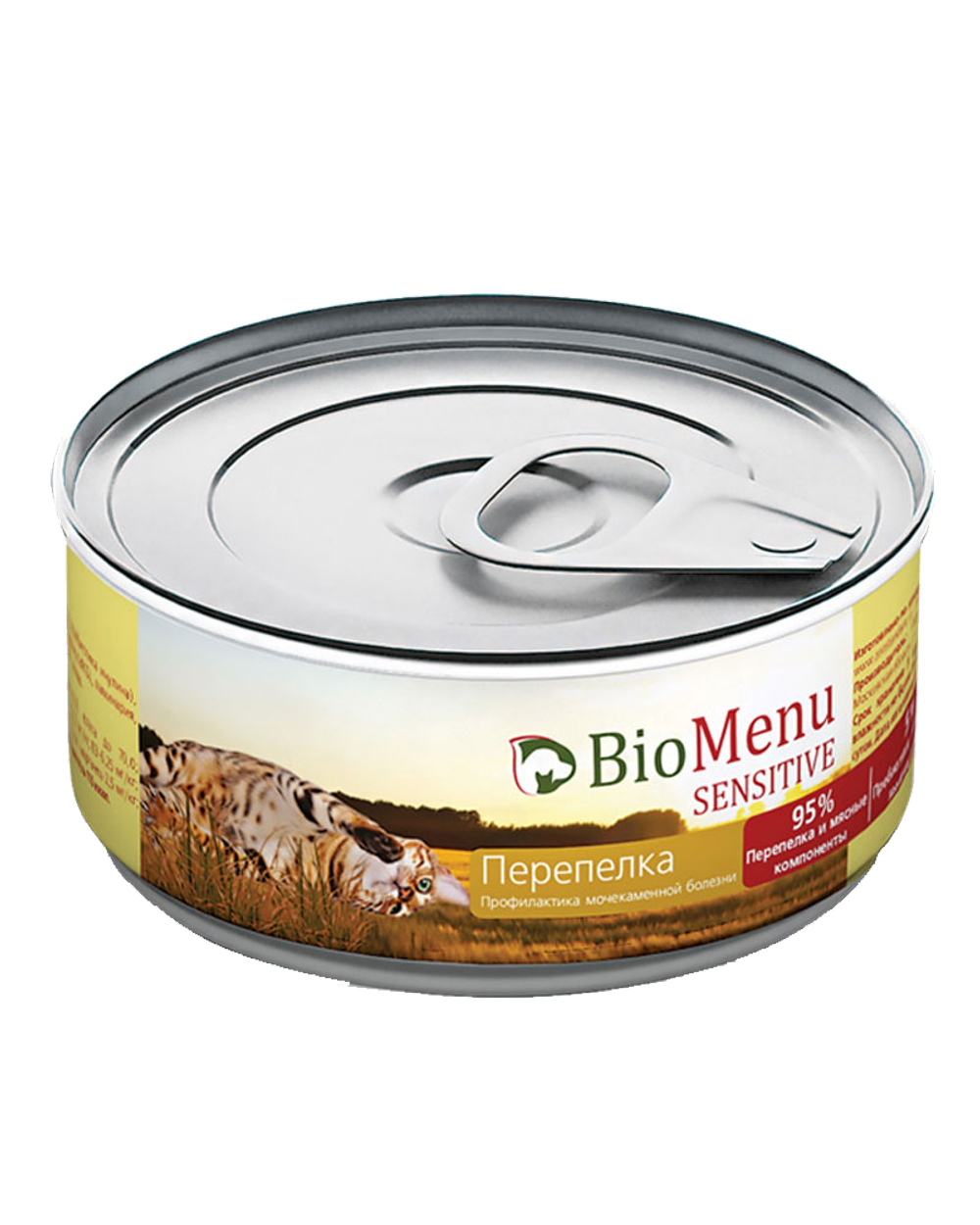 BioMenu Cat Sensitive Консервы Мясной паштет с Перепелкой 100гр.