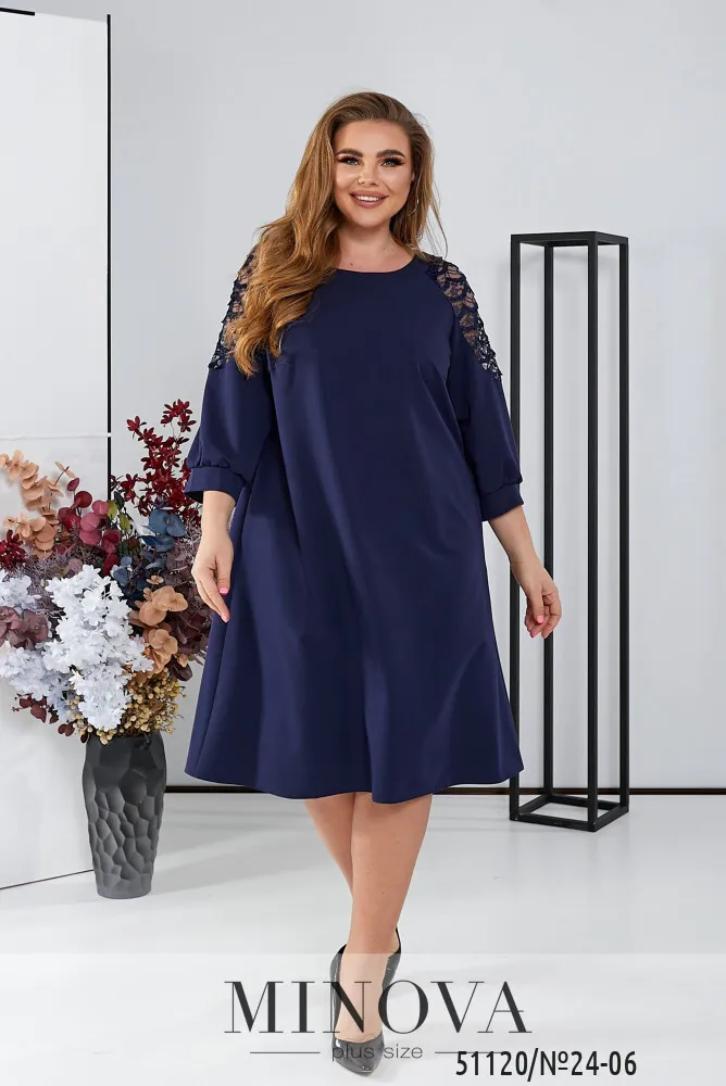 Платье 24-06-Синий Minova