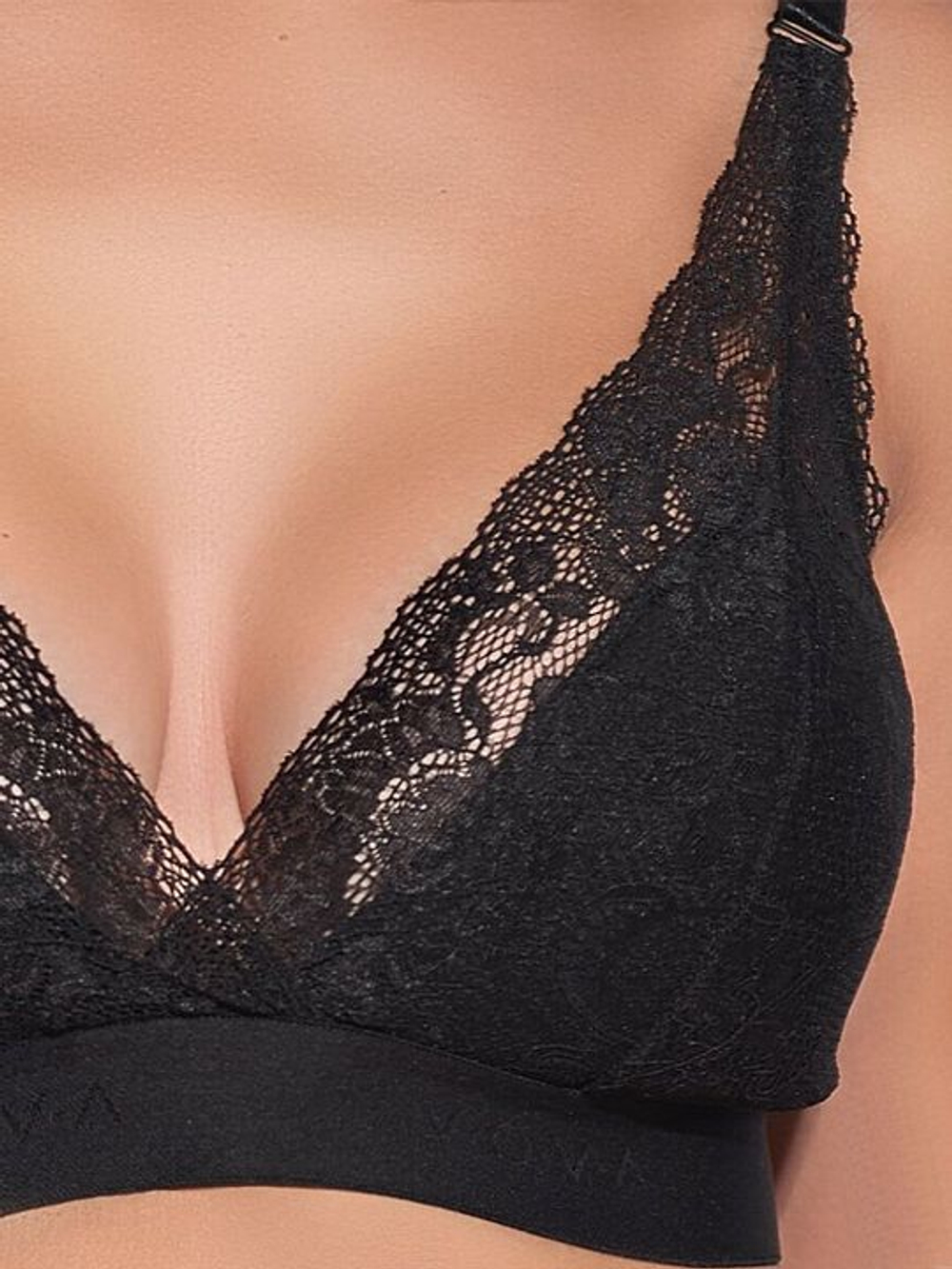 Легкий бескаркасный бюстгальтер Liza (Размер: L) (Цвет: черный)