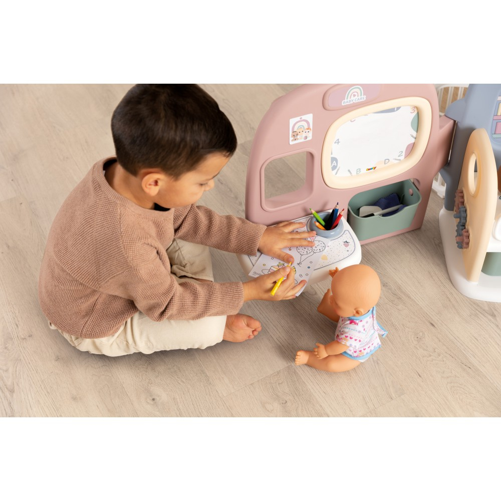 Smoby Baby Care - Уголок игр для куклы + 27 аксессуаров 240307