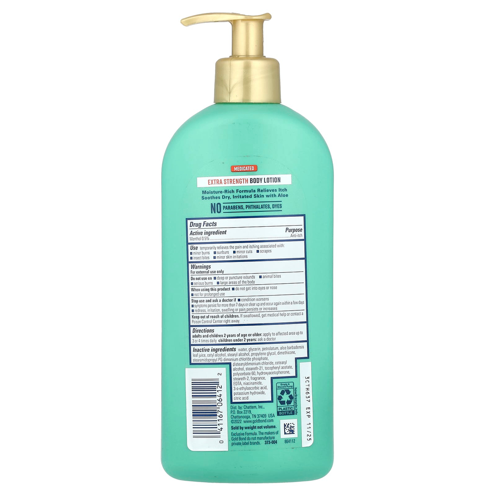 Gold Bond, заживляющий лосьон для тела, тройное действие, 396 г (14 унций)