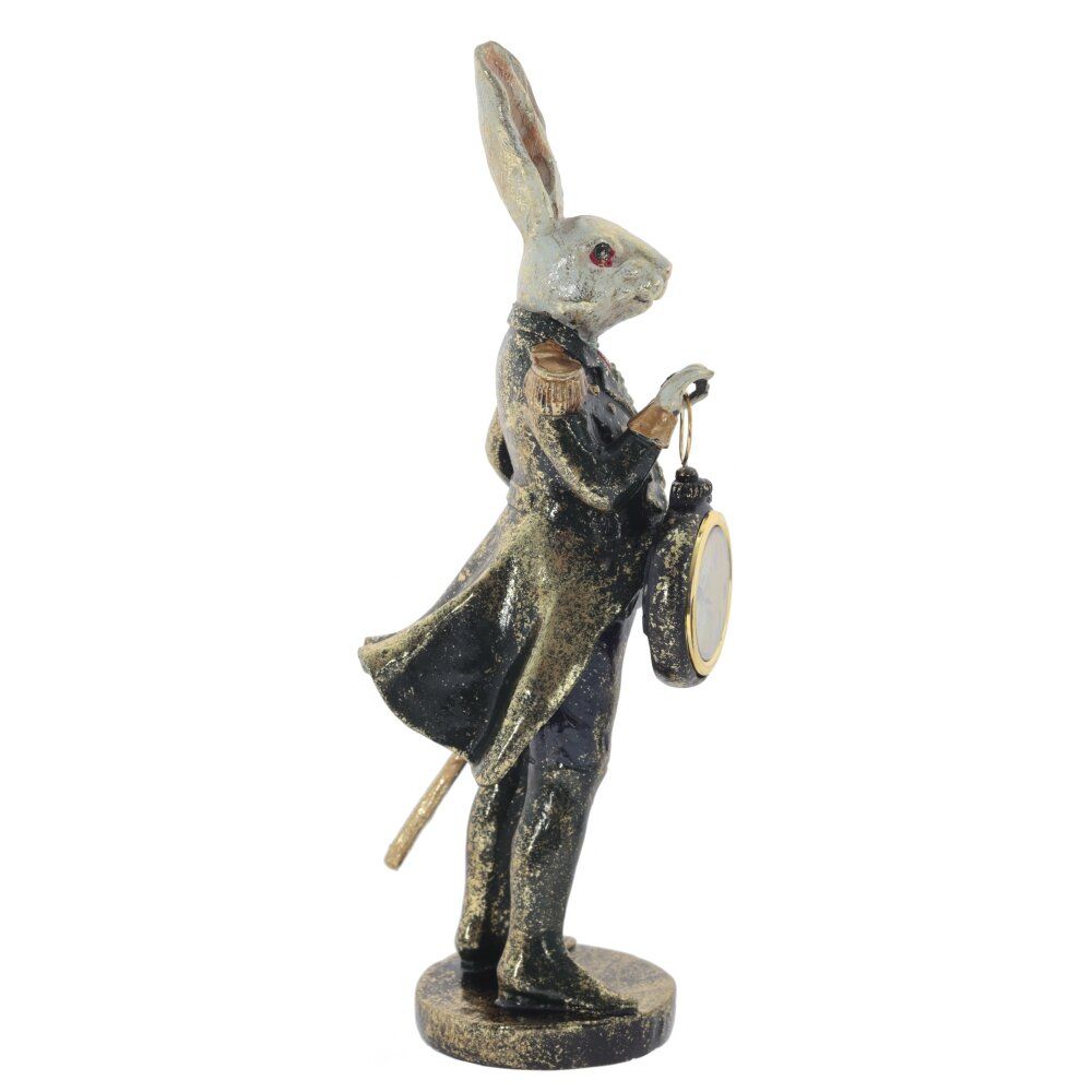 GAEM Фигурка декоративная "Кролик" с часами (LR44x1), L13,5 W11 H30,5 см