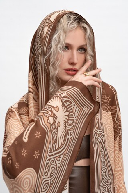 Палантин «День Народного единства» 100% вискоза