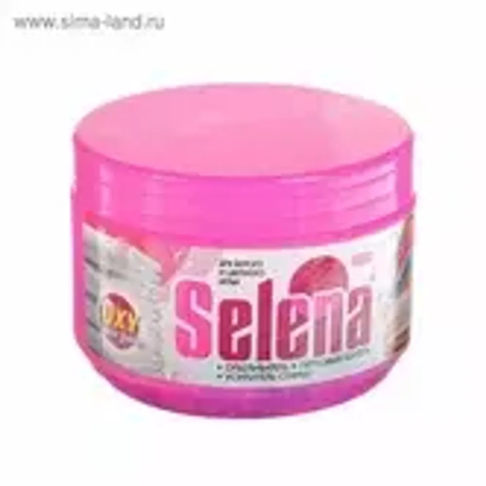 Selena отбеливатель, усилитель стирки 400 г.*24 роз банка