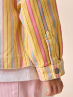 Куртка джинсовая для девочки Next AL1-589, Бежевый, Розовый, Синий