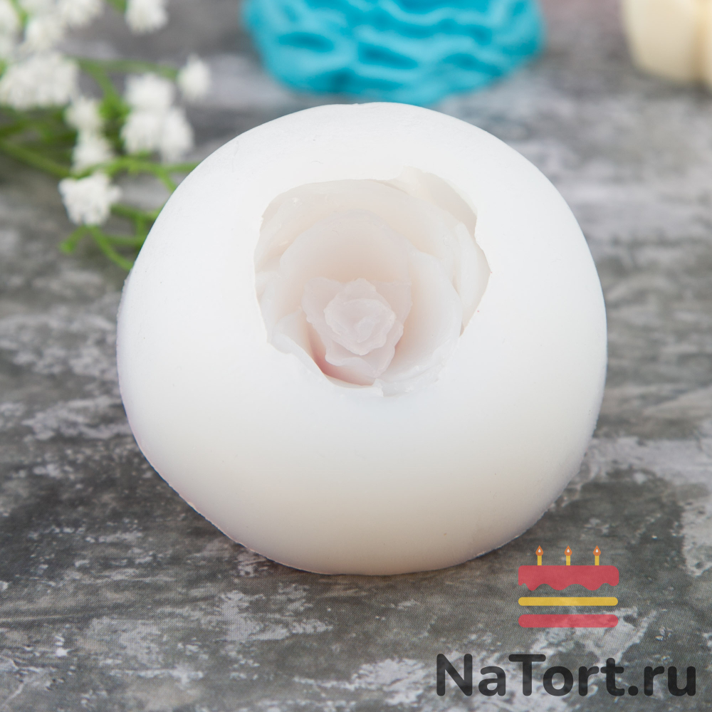 Силиконовый молд 3D «Роза-D»