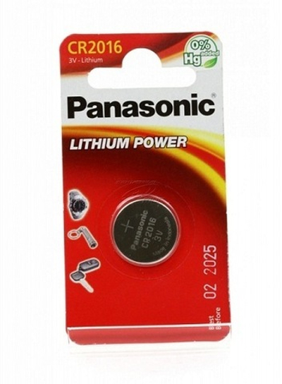 Батарейка Panasonic Lithium Power CR-2016 литиевая 1 шт