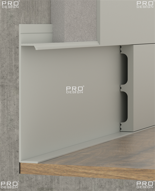 Скрытый плинтус Pro Design UNIVERSAL 235A анодированный 2700мм