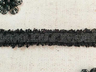 Тесьма текстильная люрекс бахрома, ш. 3 см