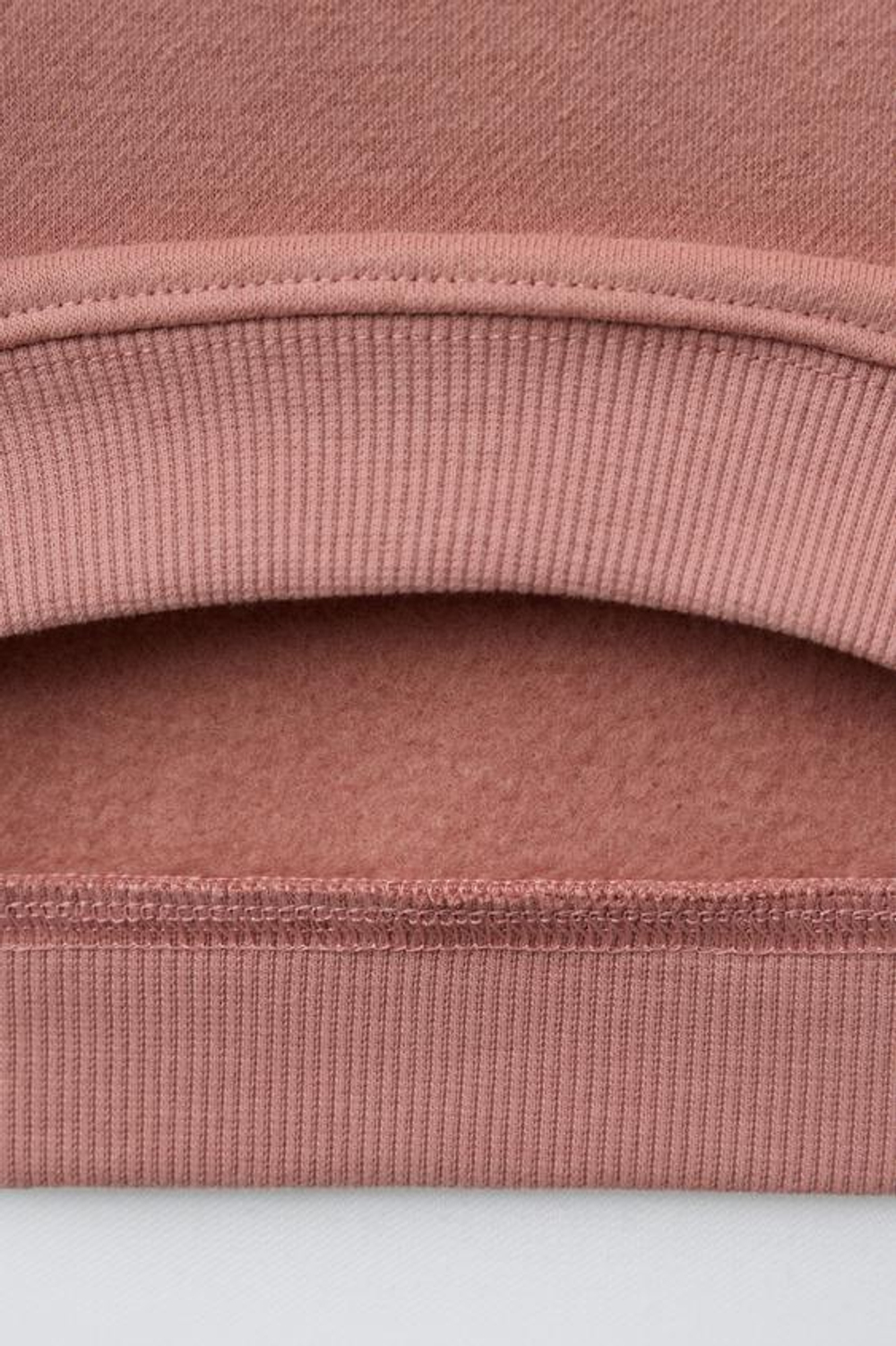 ZARA КОМПЛЕКТ ИЗ ТОЛСТОВКИ И ОДНОТОННЫХ ЛЕГИНСОВ, ЦВЕТ РОЗОВОГО МЕЛ