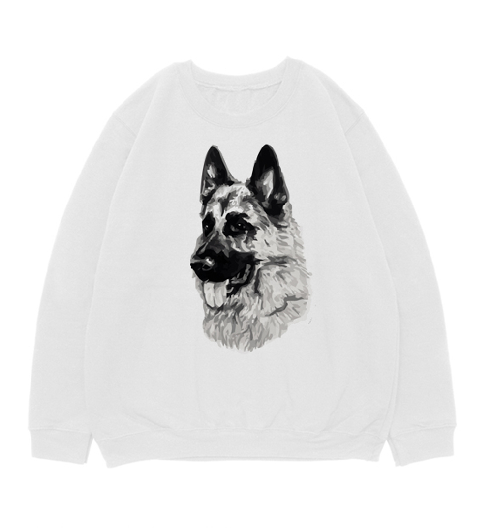 Свитшот "Немецкая овчарка ЧБ"