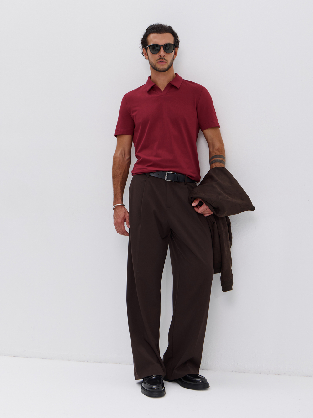 Футболка-поло трикотажная повседневная