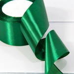 Лента Атласная 5см х 28м Сатин (Зеленый)
