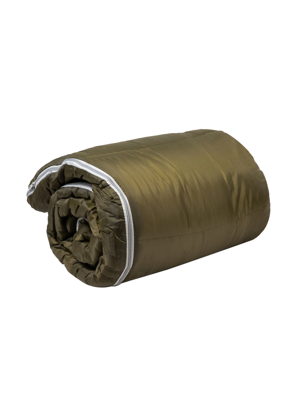 Спальный мешок Naturehike U350S с капюшоном, хаки (NH20MSD07), молния слева