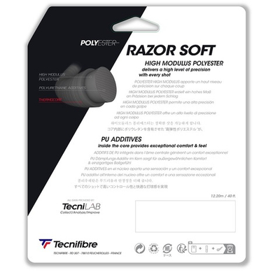 Теннисные струны Tecnifibre Razor Soft (12 m) - black