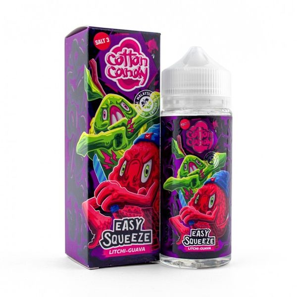 Купить Жидкость Cotton Candy Easy Squeeze - Litchi-Guava 120 мл