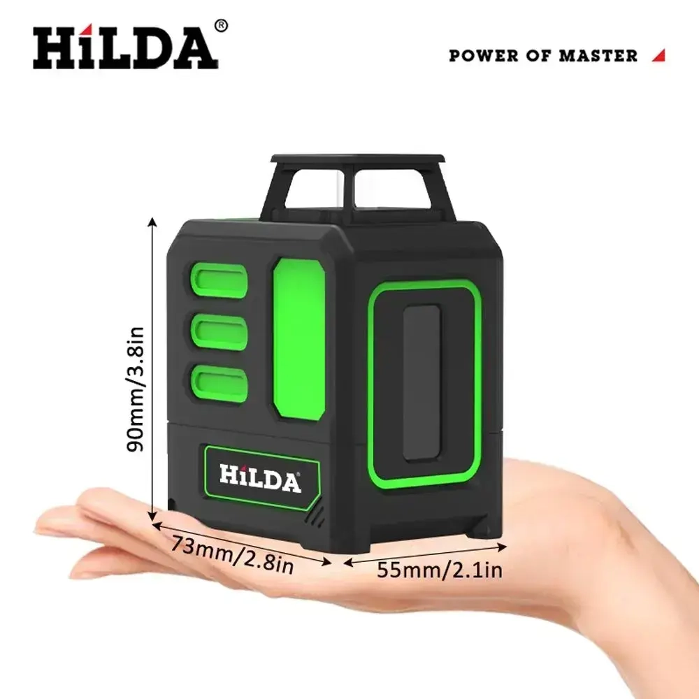 Лазерный уровень,нивелир Зеленыйлуч, HilDA 5 линии