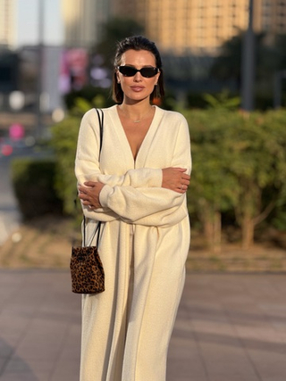 Кардиган в молочном цвете