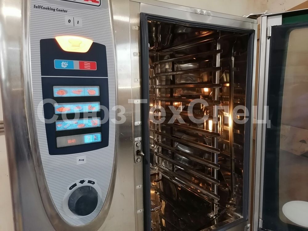 Комплект: Б/у пароконвектомат Rational SCC101 Сare Control с тепловым шкафом TC-61/101E