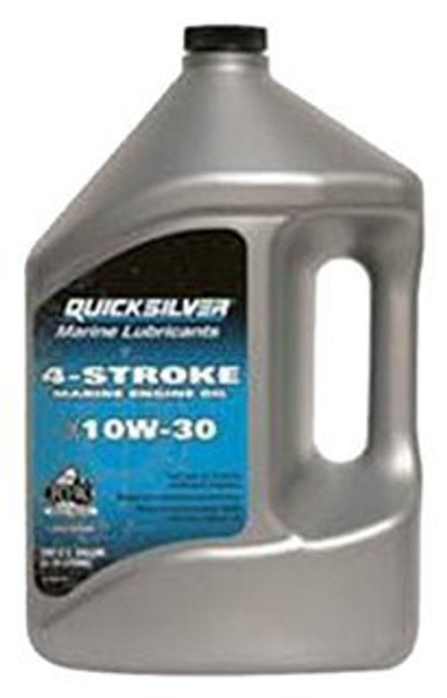 Масло для 4-х тактных лодочных моторов минеральное Quicksilver 10W30 4л