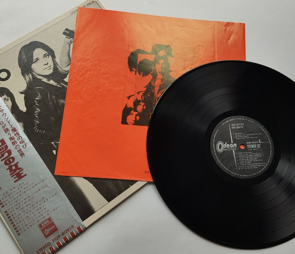 Винтажная виниловая пластинка LP Suzi Quatro (Japan 1974) (Obi) I Wanna Be Your Man