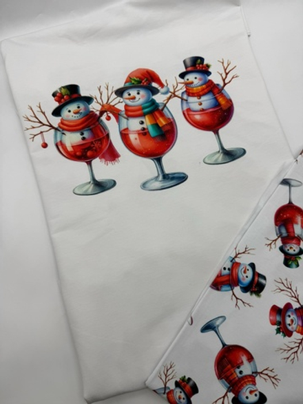 Футер нитка купон 85см Зимний коктейль