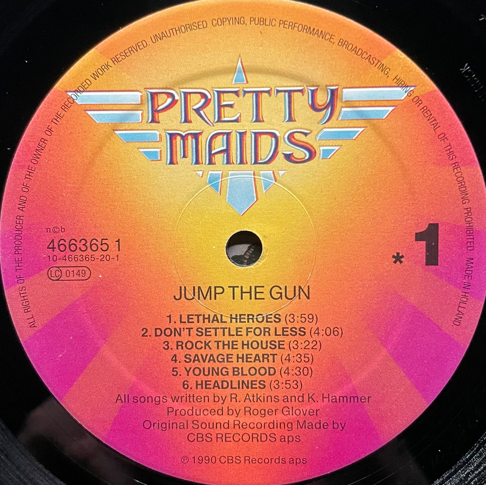 Pretty Maids ‎– Jump The Gun (Голландия 1990г.)