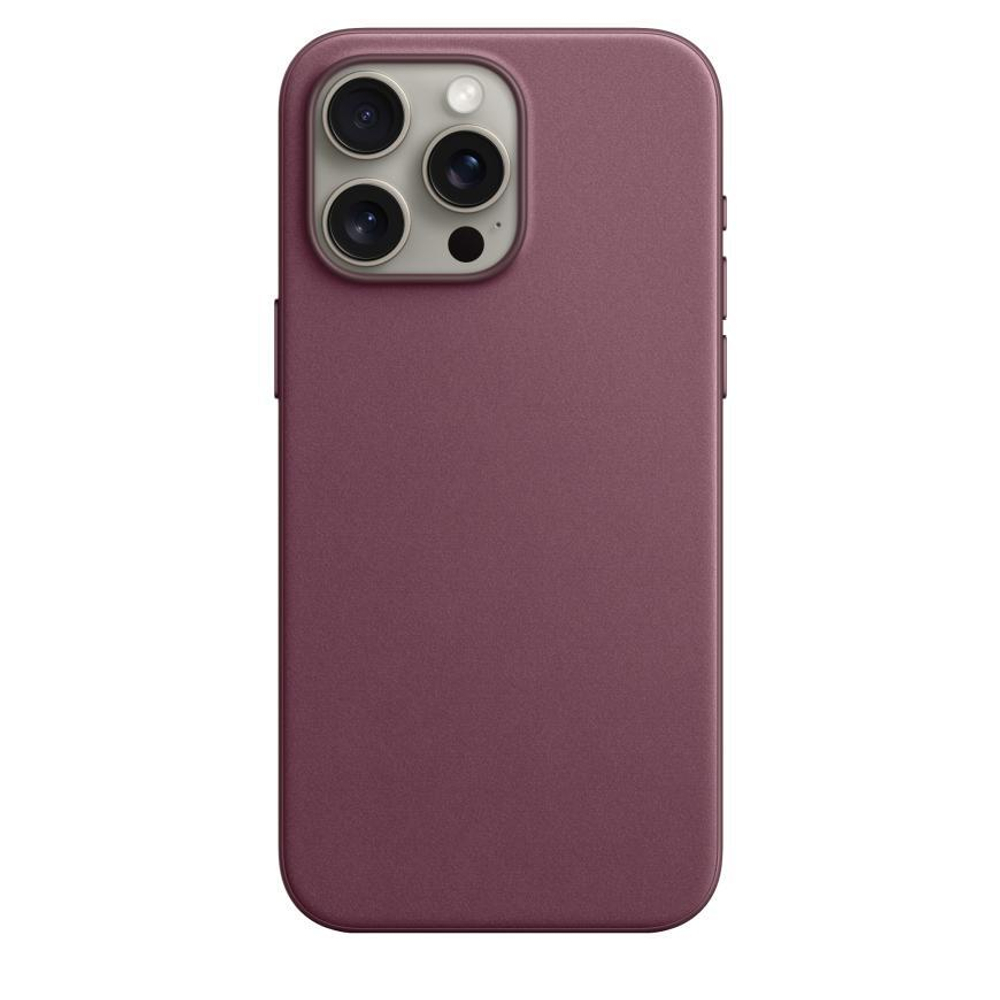 Тканевый чехол MagSafe Apple FineWoven Case для iPhone 15 Plus, Красная шелковица