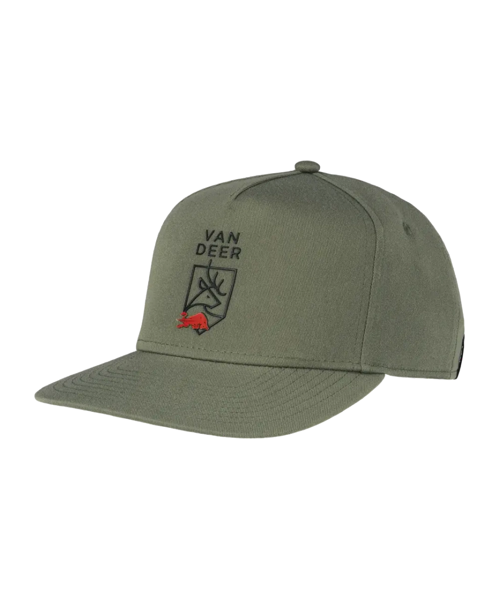 VAN DEER бейсболка Classic Flat Cap OSFA (khaki)
