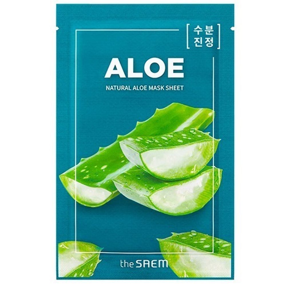 Тканевая маска с экстрактом алоэ THE SAEM Natural Aloe Mask Sheet