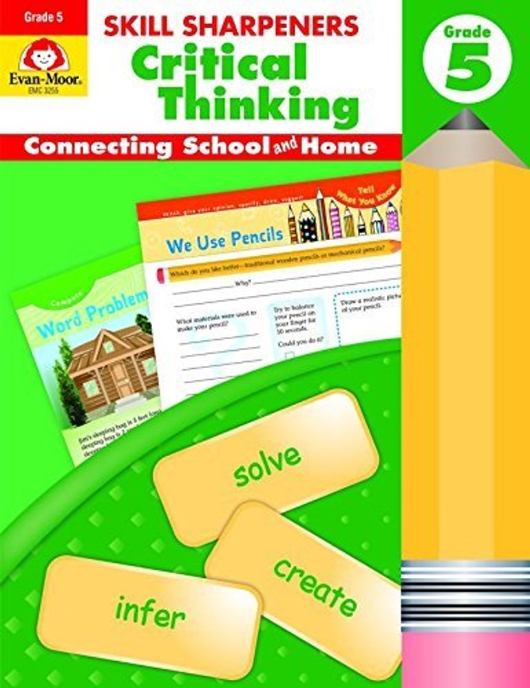 Skill Sharpeners: Critcal Thinking, Grade 5 - Activity Book ***