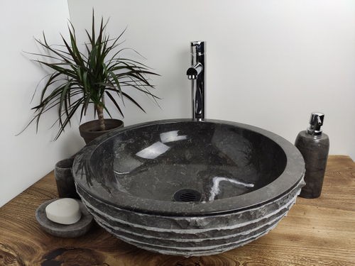 Раковина из мрамора Bowl Black Marmo BM-60032 45*45*15
