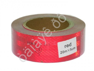 Наклейка - Лента светоотражающая 20м - Красная 82120к/06543