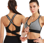 Бюстгальтер спортивный , для занятий спортом , с утяжкой , спорт одежда. Цвет черный. Размер XL