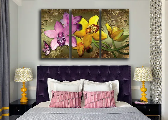 Модульная картина "Орхидеи"