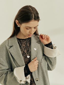 брошь сердце змейка рубика