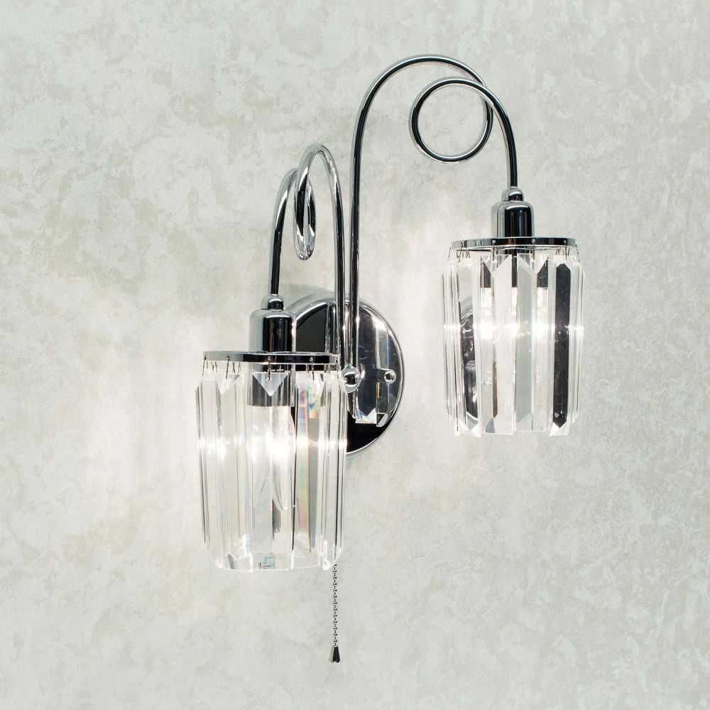 Citilux Синди CL330321 Бра хрустальное с выключателем Хром