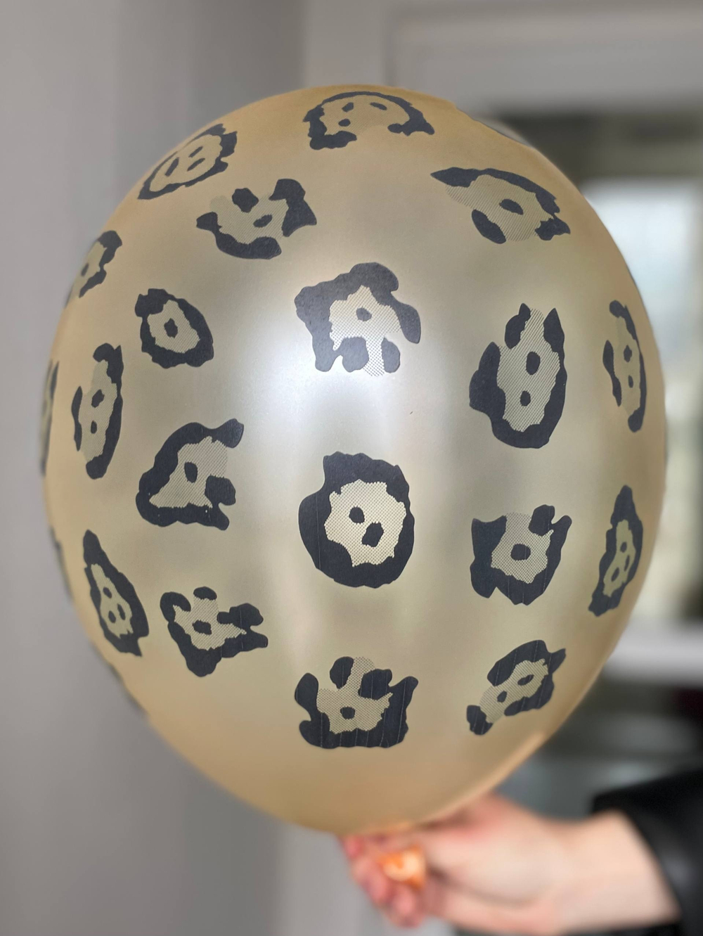 Воздушный шар с рисунком принт леопард 35см ПАЛИТРА №4335