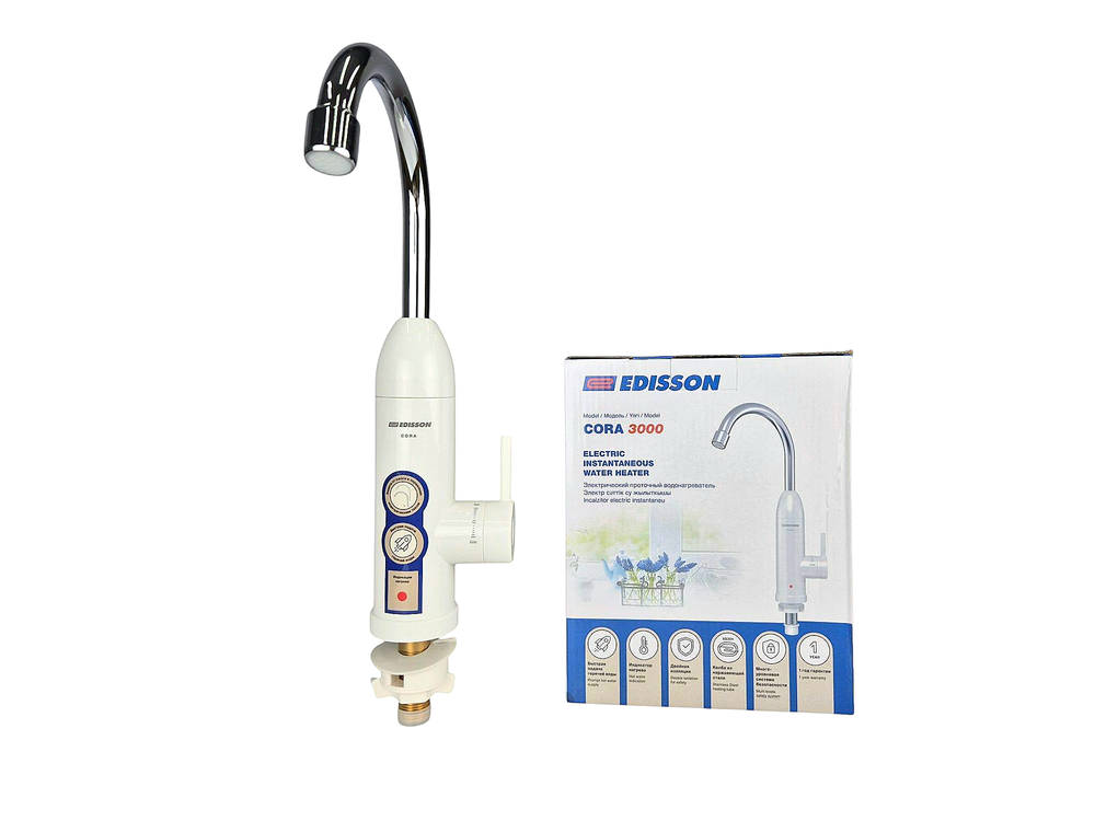 Электроводонагреватель EDISSON Cora 3000 (Кран нагрева)