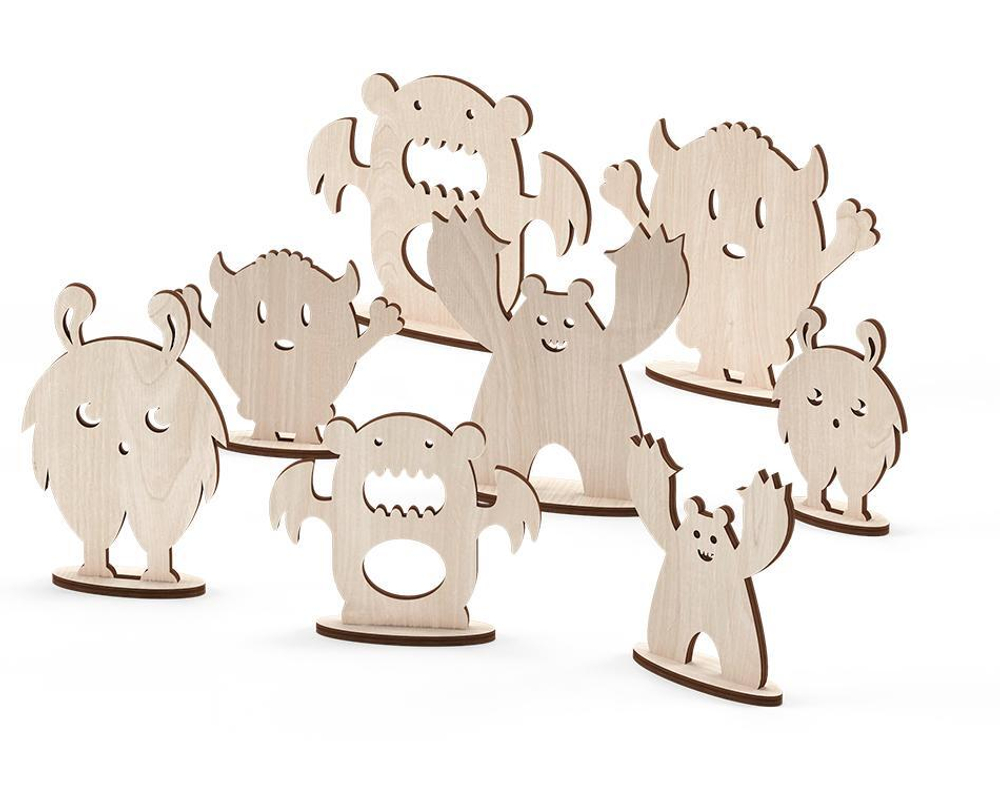 Конструктор 3D деревянный Lemmo Пистолет-резинкострел с мишенями