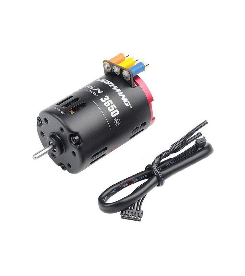 Бесколлекторный сенсорный мотор Hobbywing QUICRUN-3650SD-6.5T-BLACK-G2 (5750KV, 3,17/15мм, 1/10)