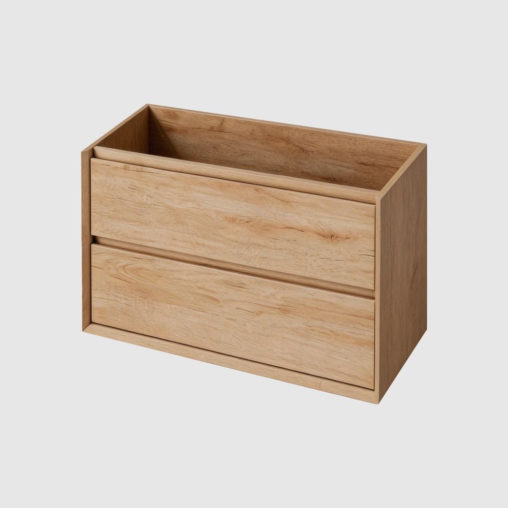 Тумба под раковину COOL с 2 выдвижными ящиками 80x45x54 CL.080.MUD дуб