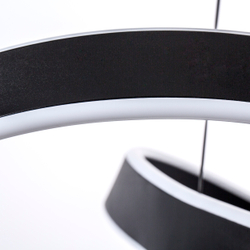 749487 Люстра SATURNO LED 60W 2760LM ЧЕРНЫЙ 3000K