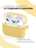 Чехол КАРТОФАН для Apple AirPods Pro (арт. AIRPRO-SLIM-SILICON-01-YELLOW)