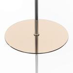 Citilux Линц CL402973T Торшер хром со столиком и кремовым абажуром