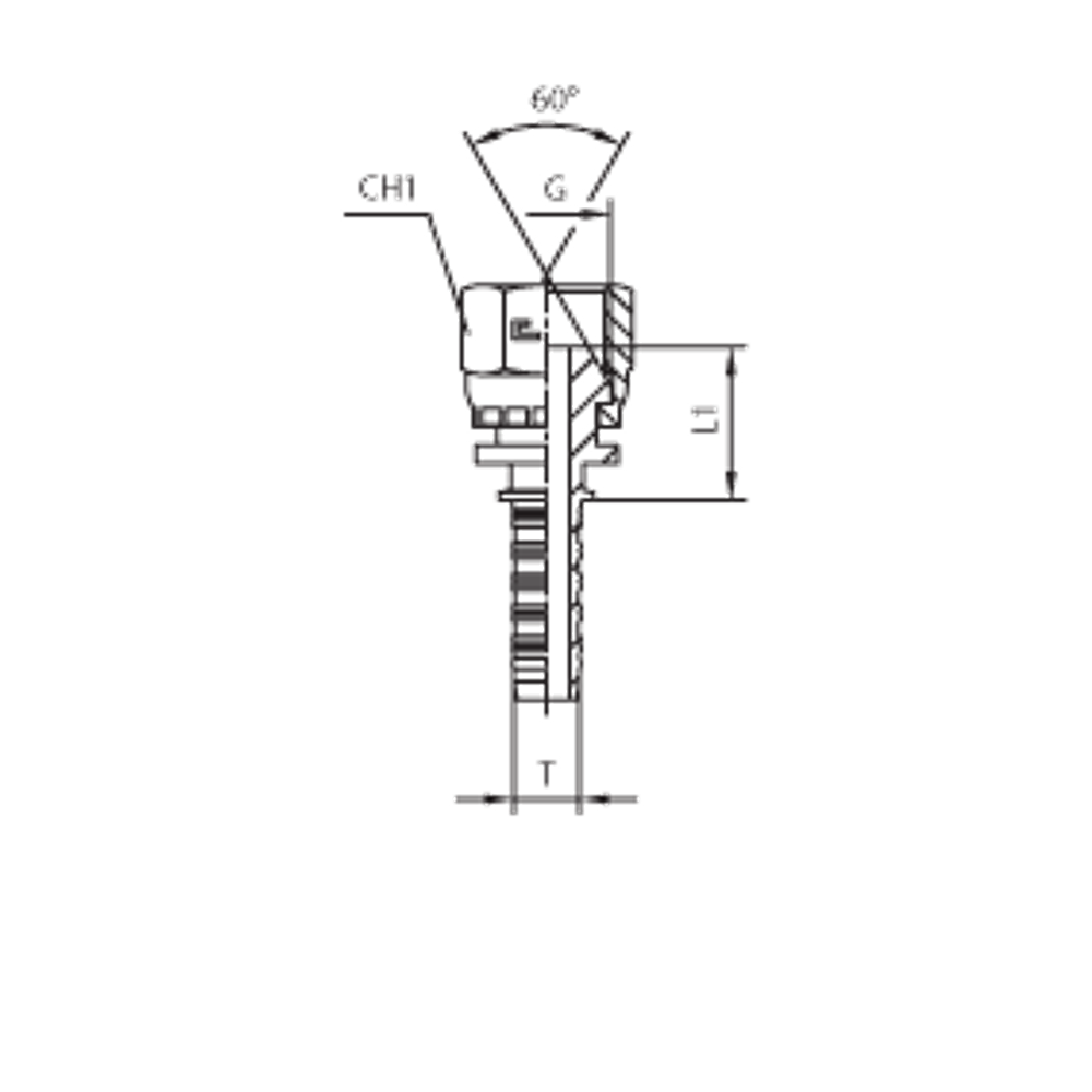 Фитинг DN 05 BSP (Г) 1/4